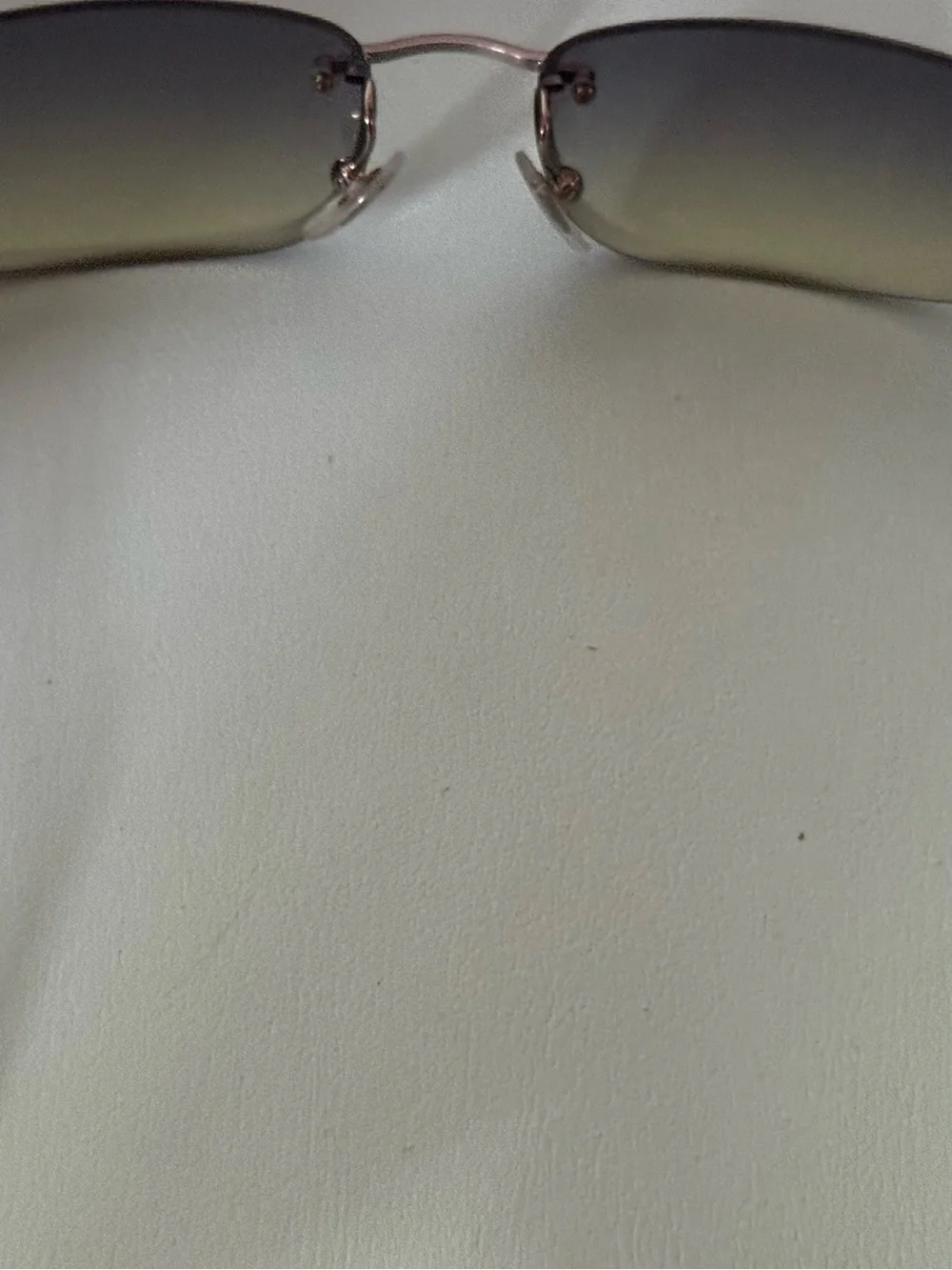 Bvlargi Rimless Gradient Blue-Green Sunglasses